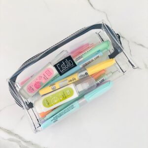 Cartuchera Transparente - Negro