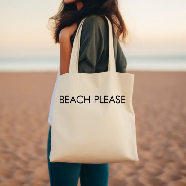 Lona Playera & Tote Bag Beach Please - Imagen 2