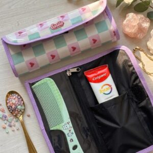 Neceser Porta Cepillo (Estampa Corazones)