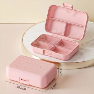 Pastillero con Divisiones - Rosa