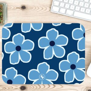 Mouse Pad XL (Estampa Flores Azules)