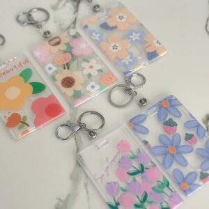 Llavero / Porta Tarjeta Flores