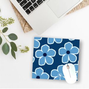 Mouse Pad Flores Azules
