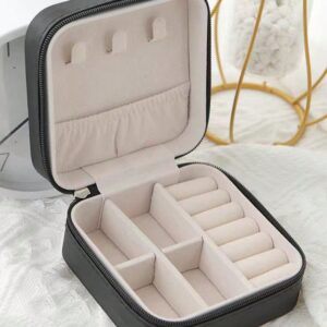 Alhajero / Joyero de Cuerina - Negro