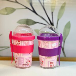 Vaso Contenedor Yogurt & Cereales (Coquette)