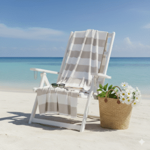 Lona Playera & Neceser (Blanco y Beige)