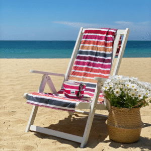 Lona Playera & Neceser (Rayas de Colores)