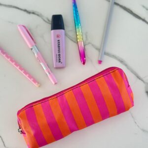 Cartu Pocket (Rayas Naranja & Fucsia)