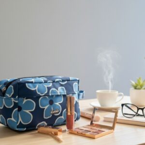 Cartuchera Max Flores Azules