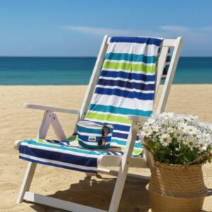 Lona Playera & Neceser (Rayas Verdes)