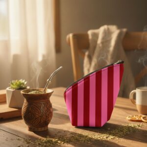 Chau Lata Rayas Fucsias Rojas