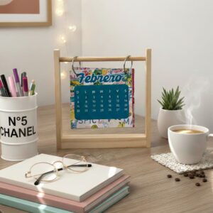 Calendario de Madera 2026 (con argollas)