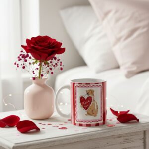 Taza Dog Love You San Valentin