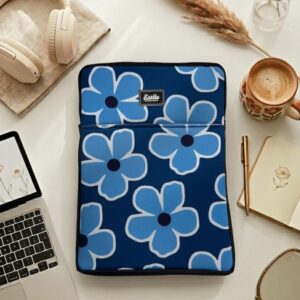 Porta Notebook Praga (Flores Azules)