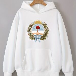 Buzo Canguro Blanco Argentina