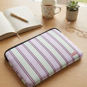 Porta Tablet Rayas Rosa & Amarillo