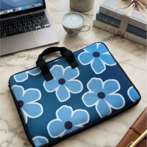Porta notebook Flores Azules