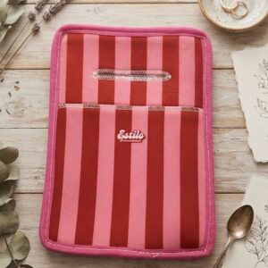 Bolsita Para Auto Rayas Fucsia & Rojas