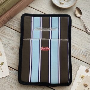 Bolsa Para Auto Rayas Marron & Celeste