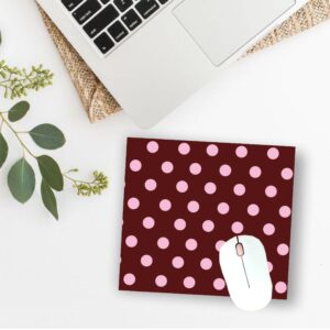 Mouse Pad Lunares Rosas