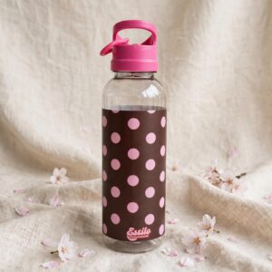 Botella Con Mosqueton (Lunares Rosa)