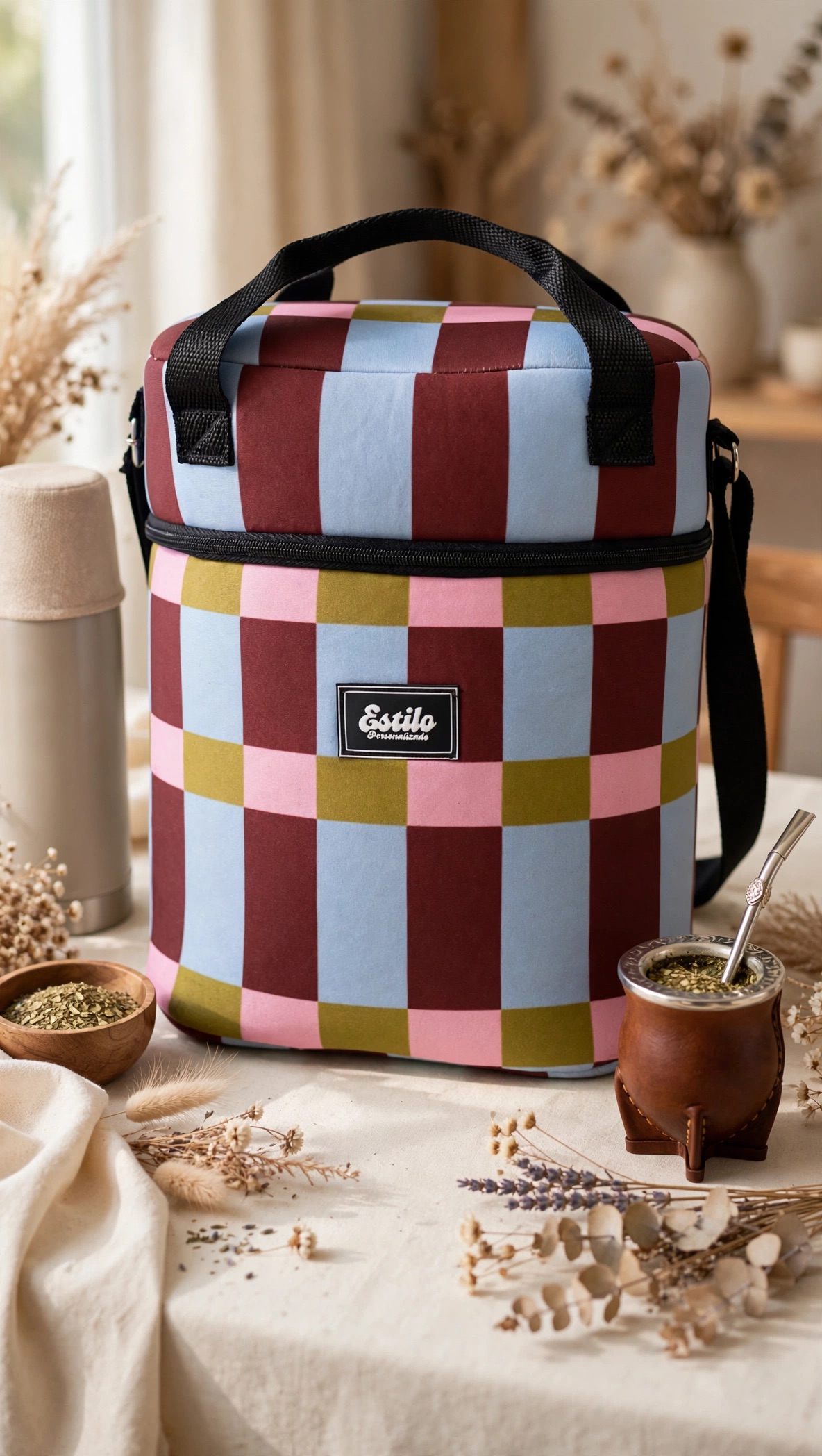 Bolso Matero (Estampa Cuadritos)