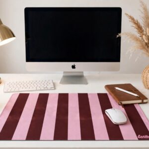 Mouse Pad XXL (Estampa Rayas Marron & Rosa)
