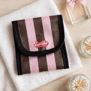 Neceser Intimo (Estampa Rayas Marron & Rosa)
