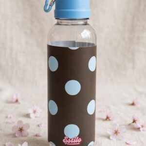 Botella Con Mosqueton (Lunares Celestes)