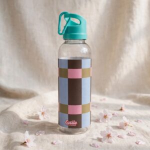 Botella Con Mosqueton (Cuadritos)