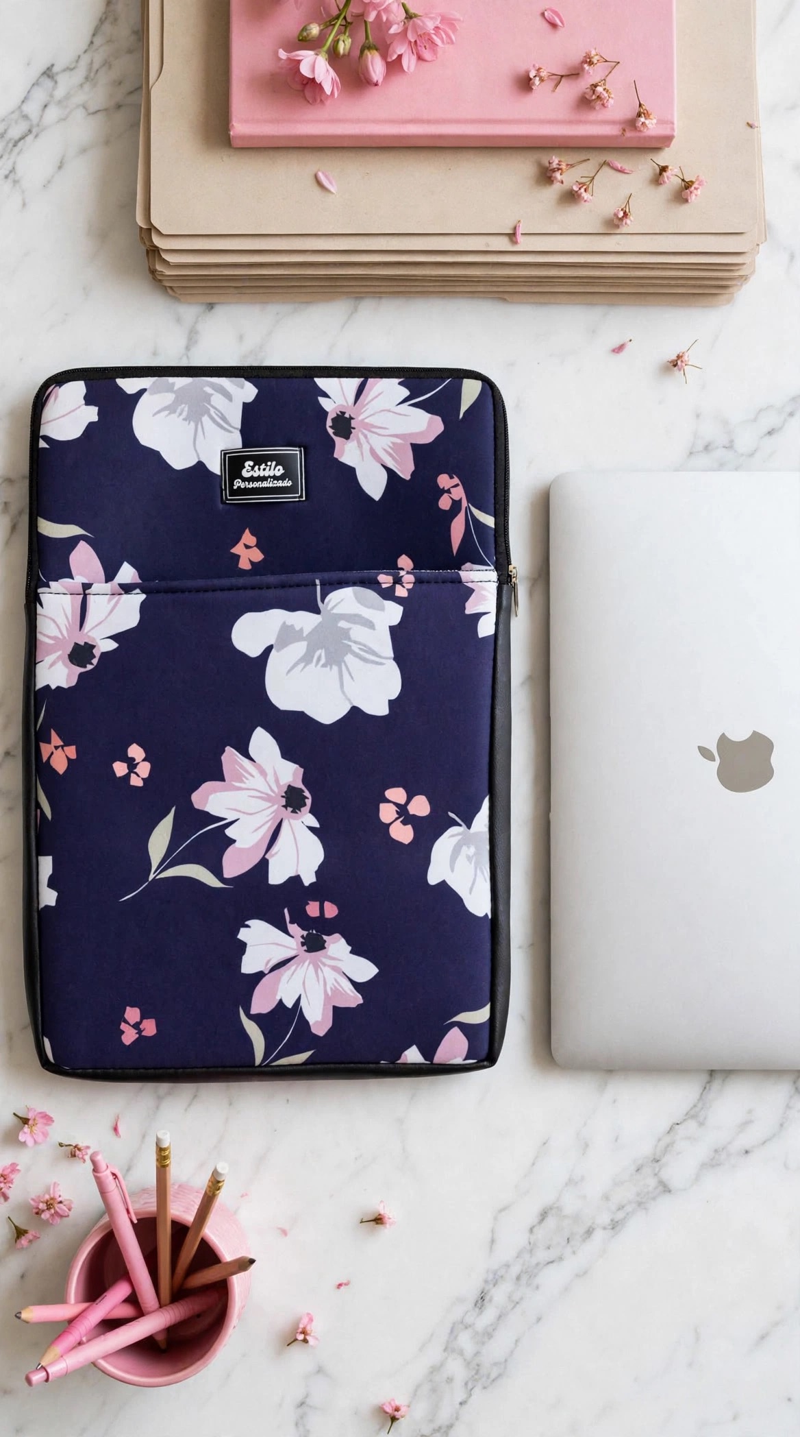 Porta Notebook Praga (Estampa Magnolia)