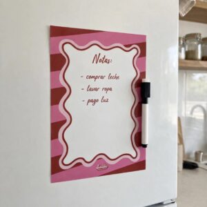 Planner Imantado A5 (Rayas Rojas & Fucsia)