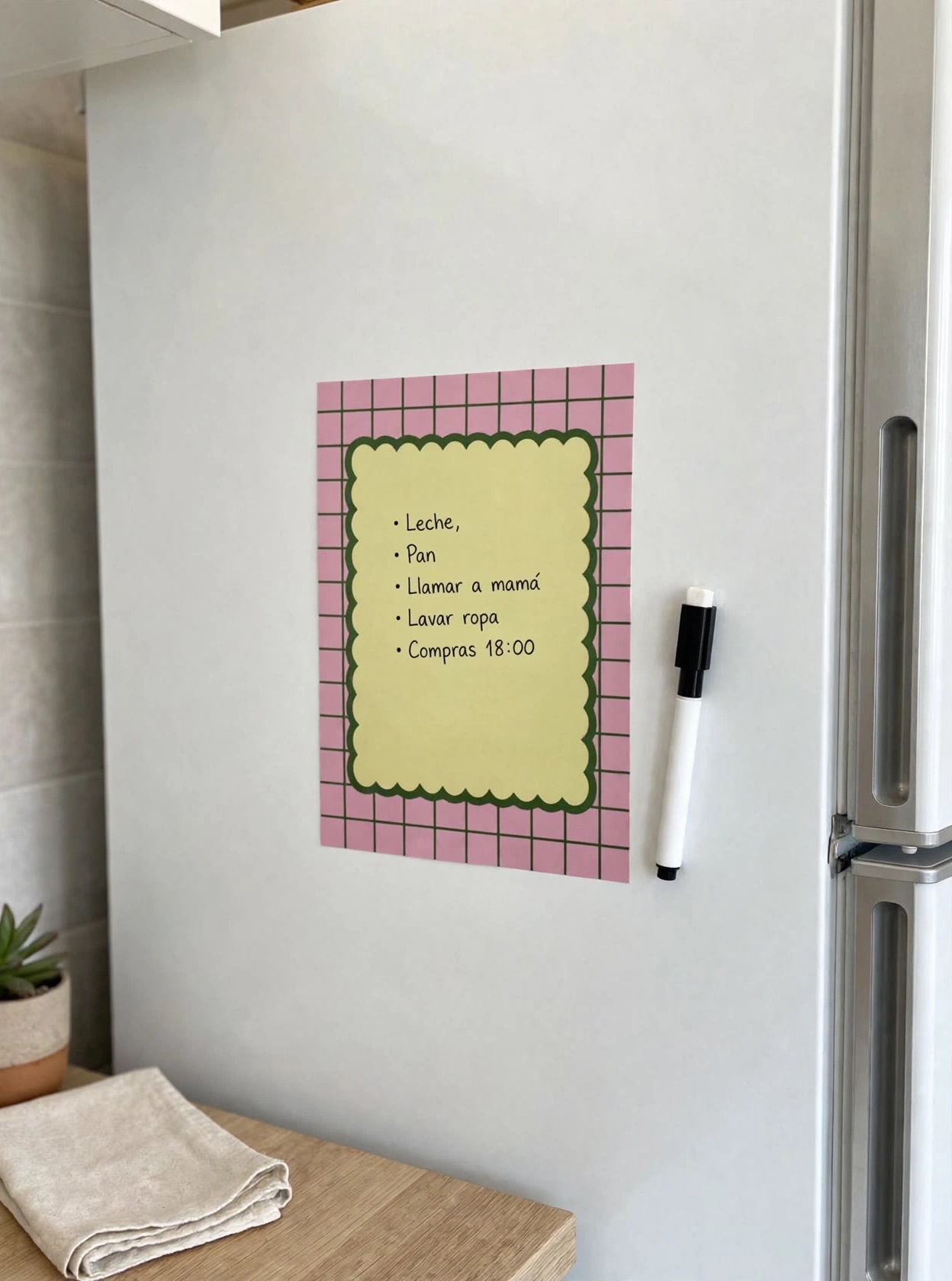 Planner Imantado A5 (Cuadritos Verdes)