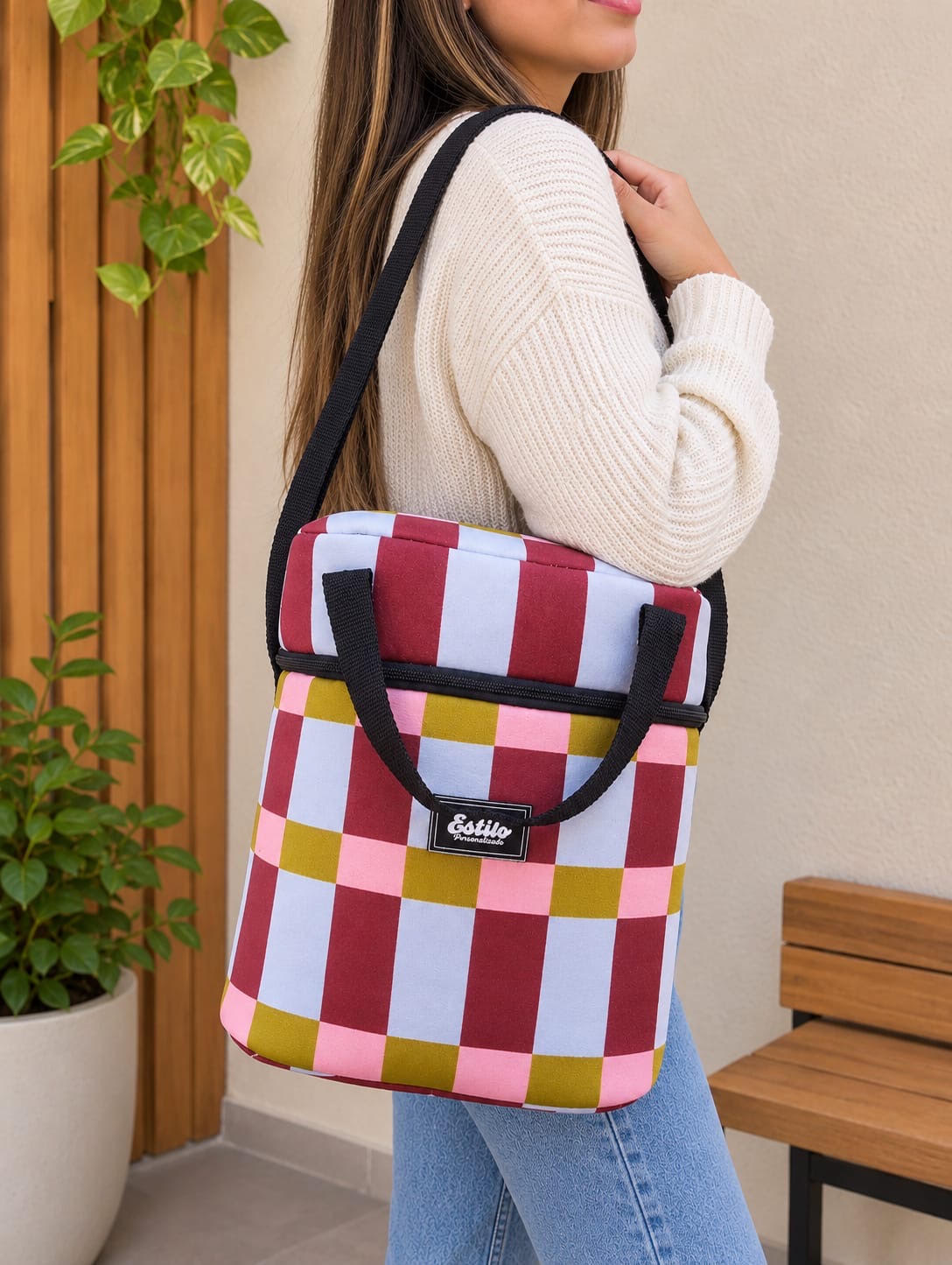 Bolso Matero (Estampa Cuadritos) - Imagen 2